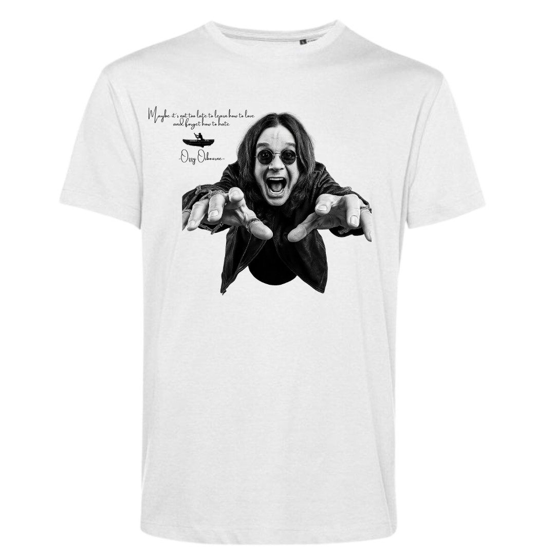 Ozzy Osbourne x Blue Canoe - White Tribute Tee – “Maybe It’s Not Too Late”