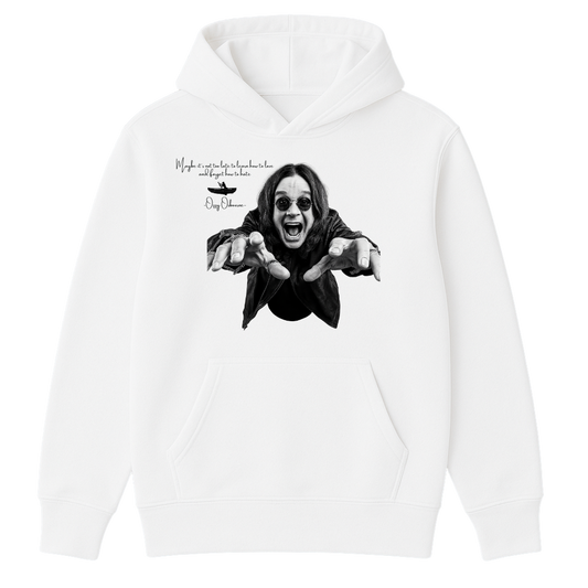 Ozzy Osbourne x Blue Canoe - White Tribute Hoodie – “Maybe It’s Not Too Late”