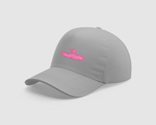 5-PANEL CAP | HEATHER GREY & PINK