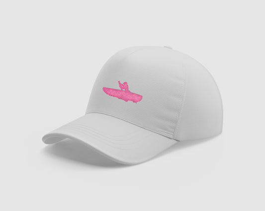 5-PANEL CAP | WHITE & PINK