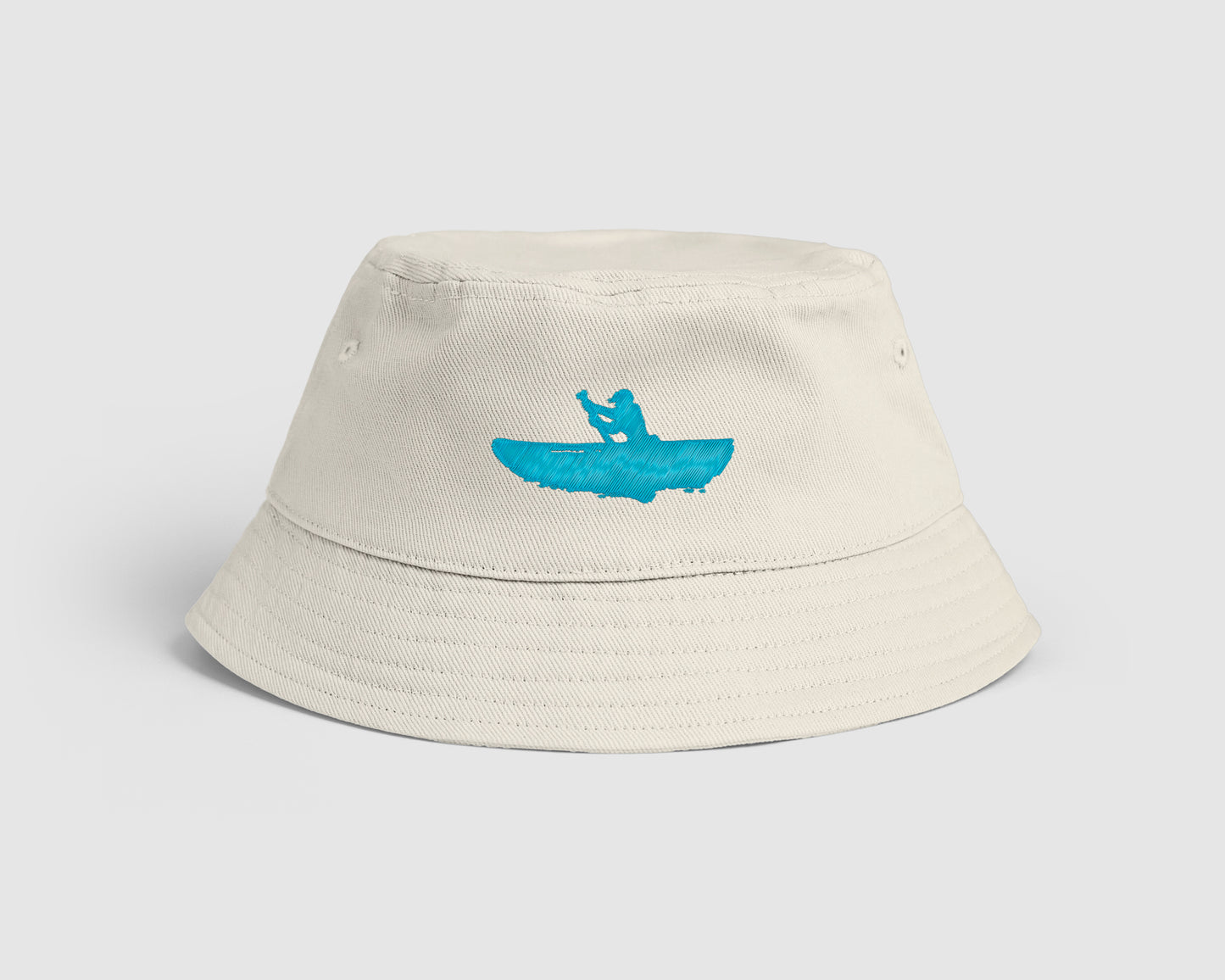 BUCKET HAT | CREAM & BLUE