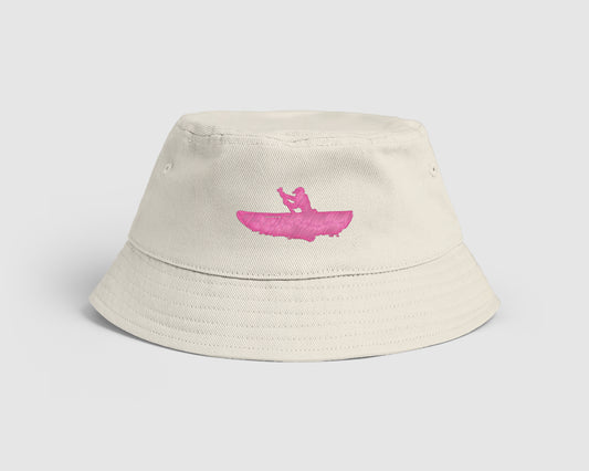 BUCKET HAT | CREAM & PINK