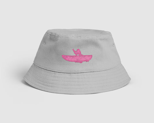 BUCKET HAT | HEATHER GREY & PINK