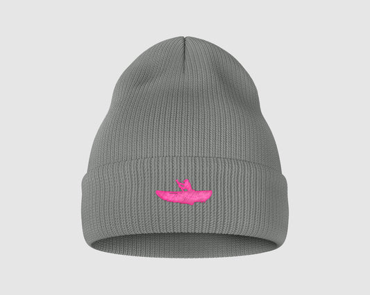 BEANIE | HEATHER GREY & PINK