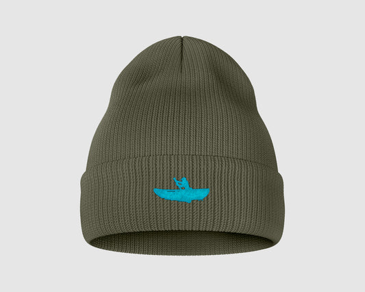 BEANIE | KHAKI & BLUE