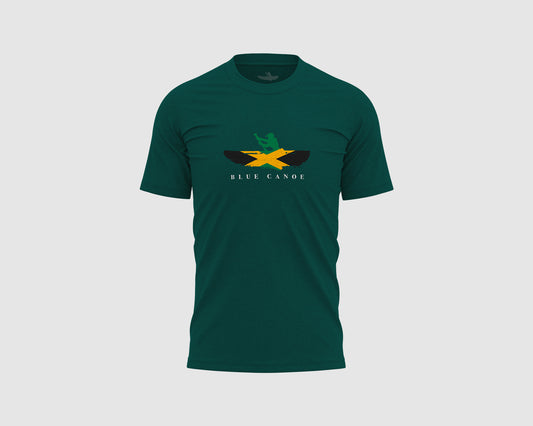 JAMAICA FLAG T-SHIRT  | GLAZED GREEN