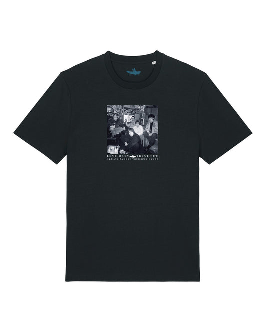 OASIS GRAPHIC TEE - BLACK - LOVE MANY TRUST FEW