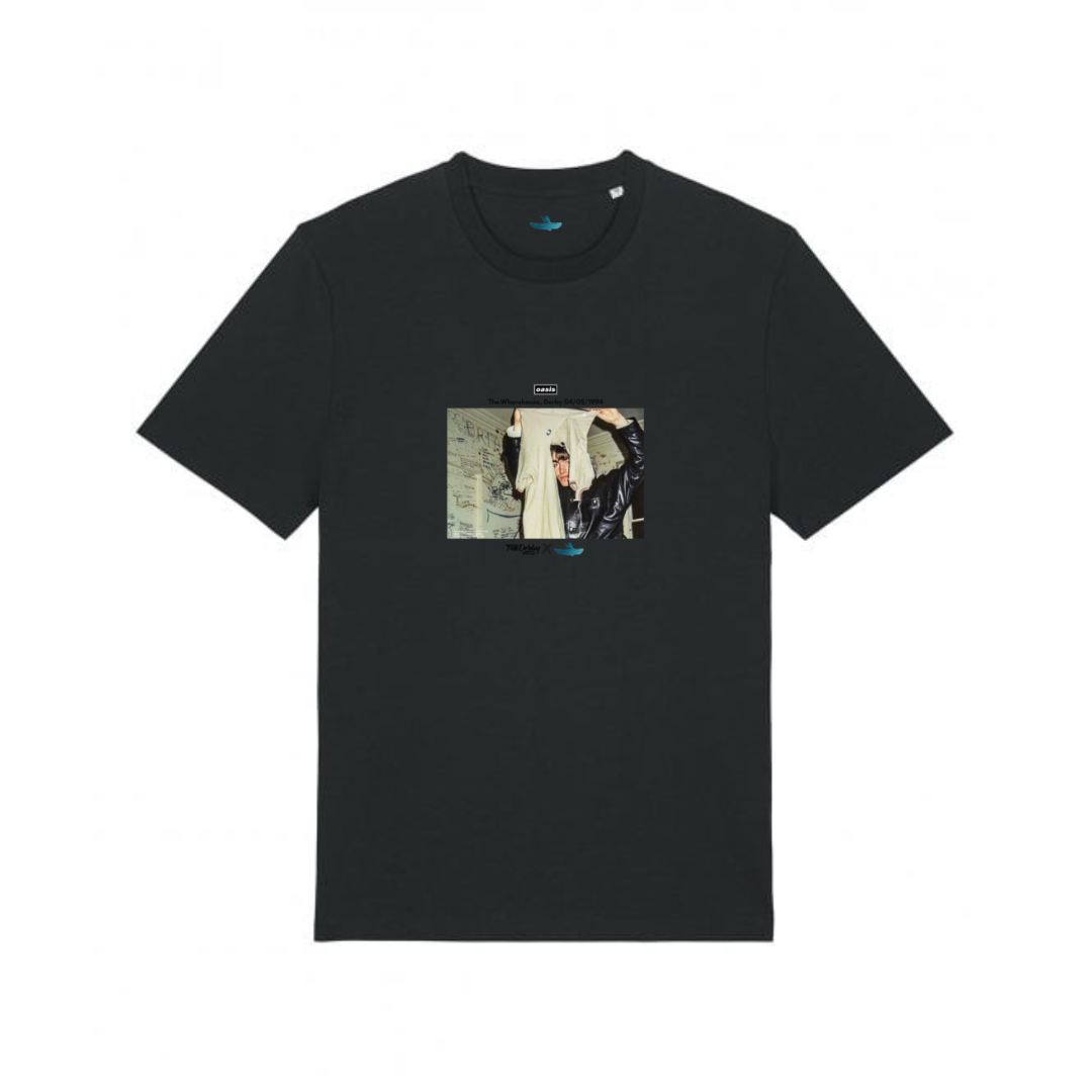 Blue Canoe x Talk Derby To Me – Oasis - Liam Gallagher '94 Tee - Black