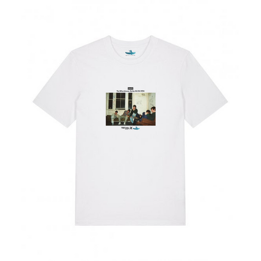 Blue Canoe x Talk Derby To Me – Oasis Backstage Tee - White