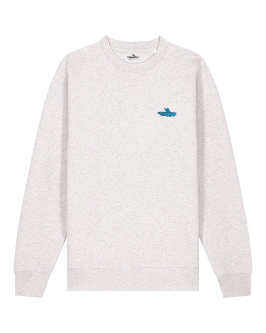 SPRING / SUMMER 2025 CREW JUMPER l HEATHER GREY