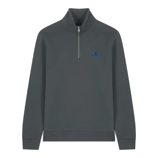 AUTUMN / WINTER 2025 - TRUCKER 1/4 ZIP / ANTHRACITE