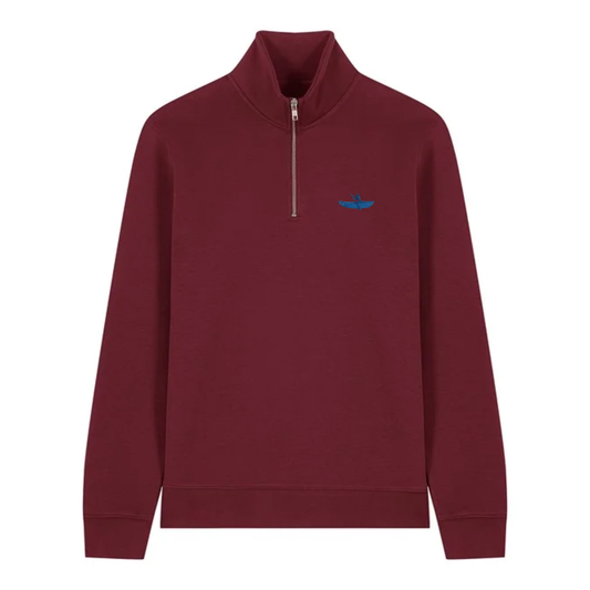 AUTUMN / WINTER 2025 - TRUCKER 1/4 ZIP / BURGUNDY