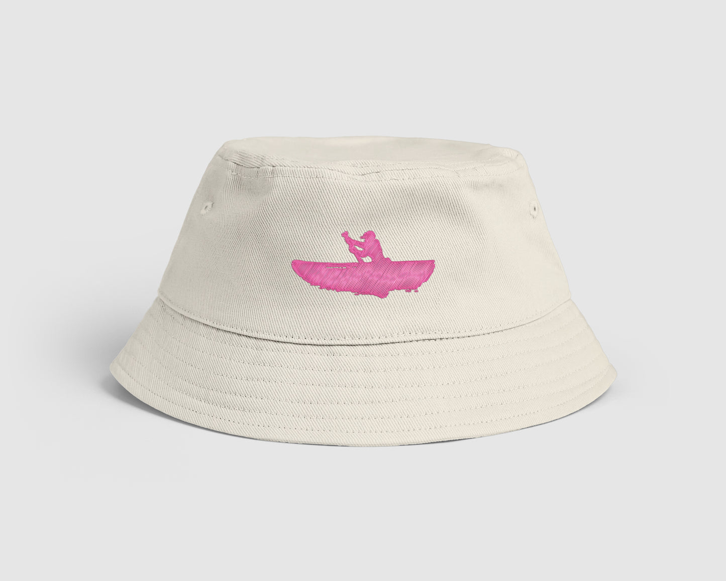 BUCKET HAT | CREAM & PINK