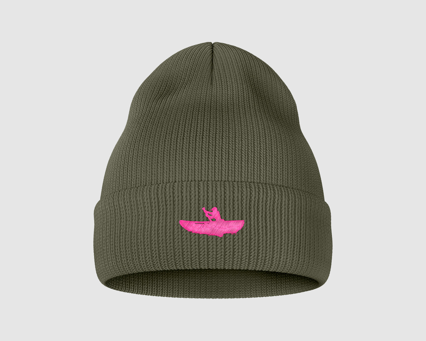 BEANIE | KHAKI & PINK